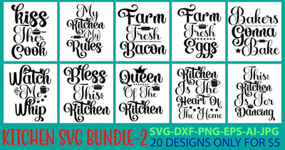 Kitchen Svg Bundle Vol. 2 SVG Syaman 