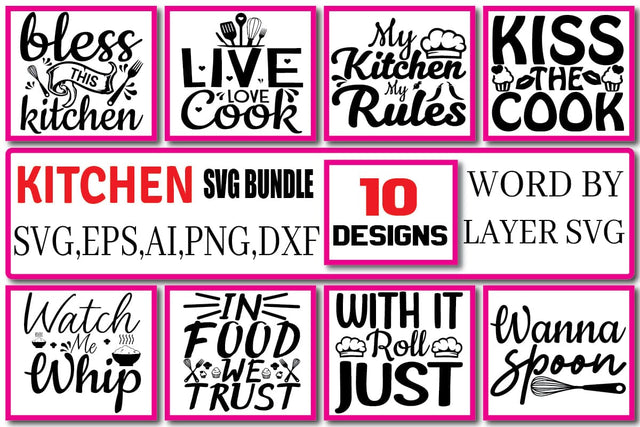 Kitchen SVG Bundle Vol. 4 SVG Craftlabsvg24 
