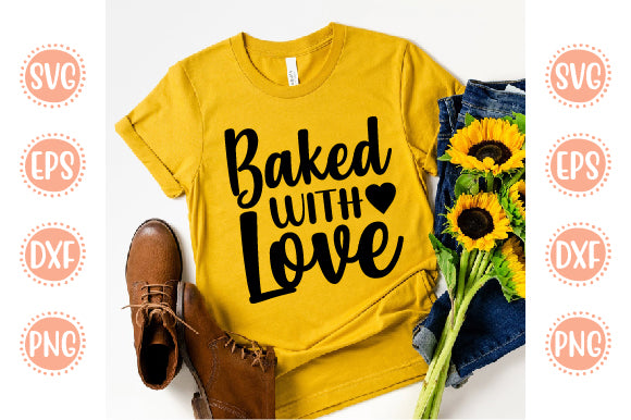 Kitchen svg Design Baked With Love SVG SH_Tee store 