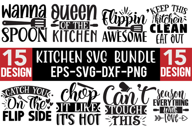 Kitchen SVG Design Bundle SVG CraftingStudio 