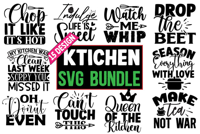Kitchen SVG Design Bundle SVG CraftingStudio 