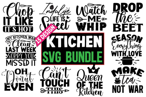 Kitchen SVG Design Bundle SVG CraftingStudio 