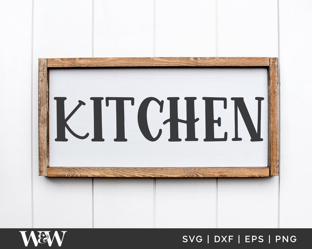 Kitchen SVG | Dining Room Cut File | Rustic Home Decor | Family Design ...