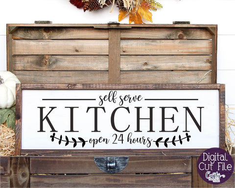 Kitchen Svg, Farmhouse Svg, Home Sign, Self Serve Kitchen SVG Crafty Mama Studios 