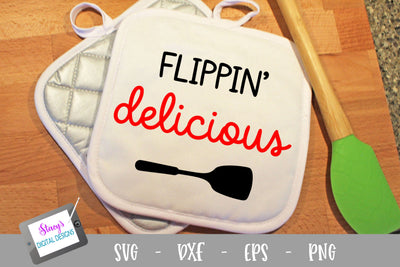 Kitchen SVG - Flippin Delicious SVG SVG Stacy's Digital Designs 