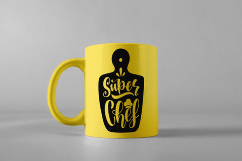 Kitchen SVG hand lettering "Super Chef" SVG Yustaf Art Store 