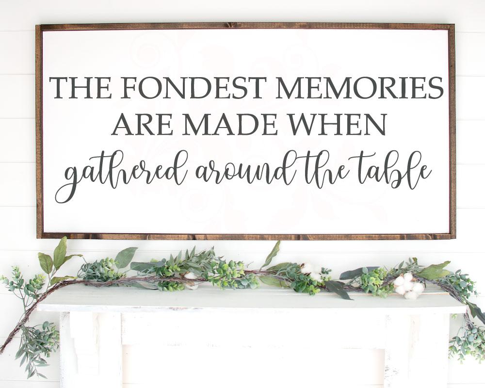 Kitchen svg, Memories Gathered Table svg, Farmhouse Kitchen, SVG for S ...