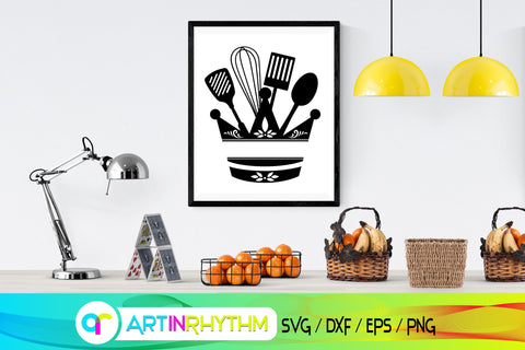 kitchen svg, split monogram, queen of the kitchen SVG Artinrhythm shop 