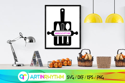 kitchen svg, split monogram SVG Artinrhythm shop 