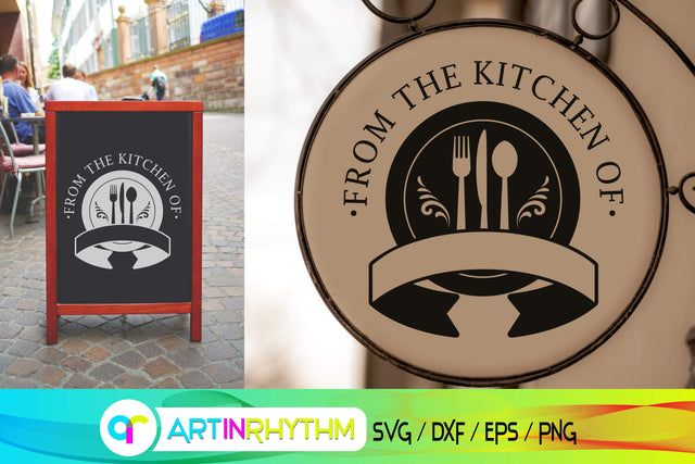 kitchen svg, split monogram SVG Artinrhythm shop 