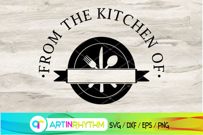 kitchen svg, split monogram SVG Artinrhythm shop 