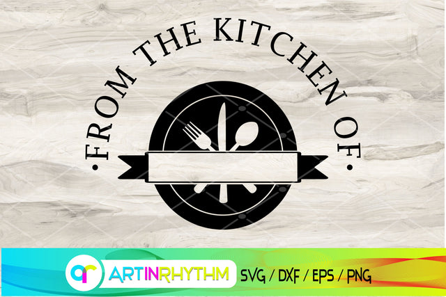 kitchen svg, split monogram SVG Artinrhythm shop 