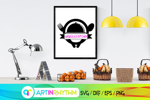 kitchen svg, split monogram SVG Artinrhythm shop 