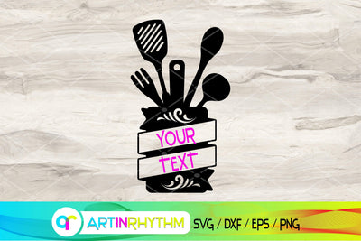 kitchen svg, split monogram SVG Artinrhythm shop 