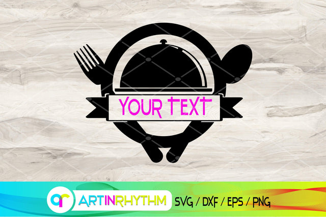 kitchen svg, split monogram SVG Artinrhythm shop 