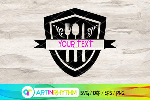 kitchen svg, split monogram SVG Artinrhythm shop 