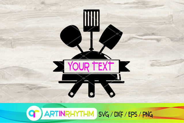 kitchen svg, split monogram SVG Artinrhythm shop 