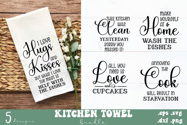 Kitchen Towel Bundle SVG Carla C Designs 