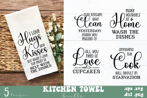 Kitchen Towel Bundle SVG Carla C Designs 