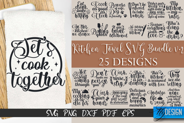 Kitchen Towel SVG | Kitchen Quotes Design | Home SVG SVG Fly Design 
