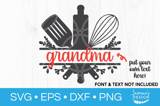 Kitchen Utensil Monogram SVG SVG SavanasDesign 