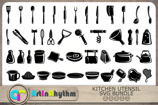 Kitchen Utensils Svg, Kitchen Tools Svg, Kitchen Svg SVG Artinrhythm shop 
