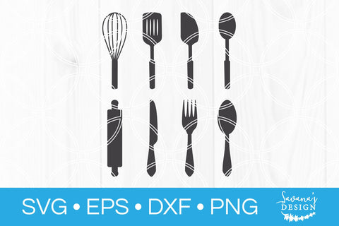 Kitchen Utensils SVG SVG SavanasDesign 