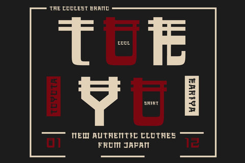 Kitetsu Faux Japanese Font Font twinletter 