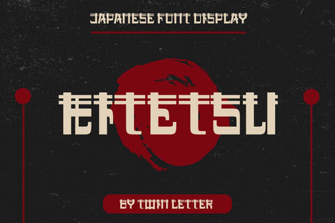 Kitetsu Faux Japanese Font Font twinletter 