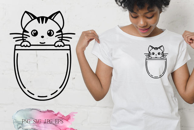 Kitten in the pocket | Cat Lover T-shirt Design SVG Pfiffen's World 