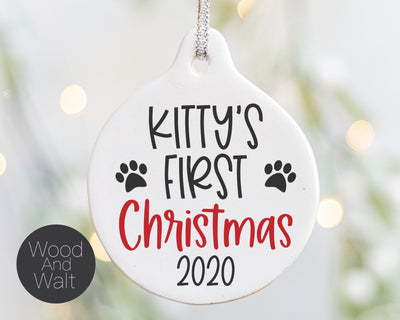 Kitty's First Christmas SVG | Christmas Cut File SVG Wood And Walt 
