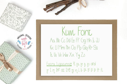 Kiwi Font and Easter Spring Dingbat SVG Graphic House Design 