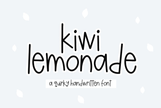 Kiwi Lemonade - Fun Handwritten Font Font KA Designs 