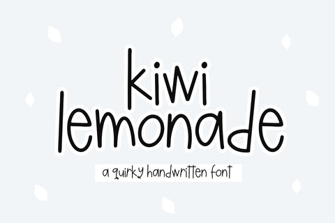 Kiwi Lemonade - Fun Handwritten Font Font KA Designs 