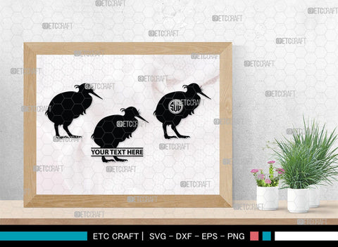 Kiwi Monogram, Kiwi Silhouette, Kiwi SVG, Kiwi Bird Svg, Australia Bird Svg, Kiwi Animal Svg, Animals Svg, SB00286 SVG ETC Craft 