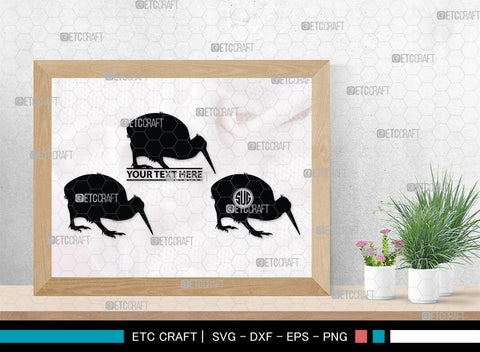 Kiwi Monogram, Kiwi Silhouette, Kiwi SVG, Kiwi Bird Svg, Australia Bird Svg, Kiwi Animal Svg, Animals Svg, SB00286 SVG ETC Craft 