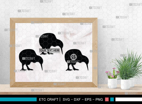 Kiwi Monogram, Kiwi Silhouette, Kiwi SVG, Kiwi Bird Svg, Australia Bird Svg, Kiwi Animal Svg, Animals Svg, SB00286 SVG ETC Craft 