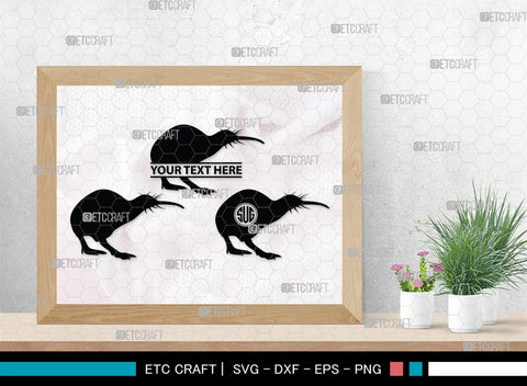 Kiwi Monogram, Kiwi Silhouette, Kiwi SVG, Kiwi Bird Svg, Australia Bird Svg, Kiwi Animal Svg, Animals Svg, SB00286 SVG ETC Craft 