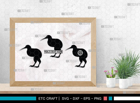 Kiwi Monogram, Kiwi Silhouette, Kiwi SVG, Kiwi Bird Svg, Australia Bird Svg, Kiwi Animal Svg, Animals Svg, SB00286 SVG ETC Craft 