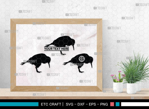 Kiwi Monogram, Kiwi Silhouette, Kiwi SVG, Kiwi Bird Svg, Australia Bird Svg, Kiwi Animal Svg, Animals Svg, SB00286 SVG ETC Craft 
