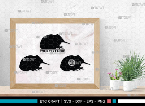 Kiwi Monogram, Kiwi Silhouette, Kiwi SVG, Kiwi Bird Svg, Australia Bird Svg, Kiwi Animal Svg, Animals Svg, SB00286 SVG ETC Craft 