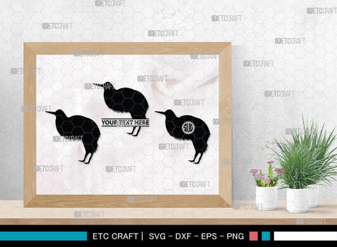 Kiwi Monogram, Kiwi Silhouette, Kiwi SVG, Kiwi Bird Svg, Australia Bird Svg, Kiwi Animal Svg, Animals Svg, SB00286 SVG ETC Craft 