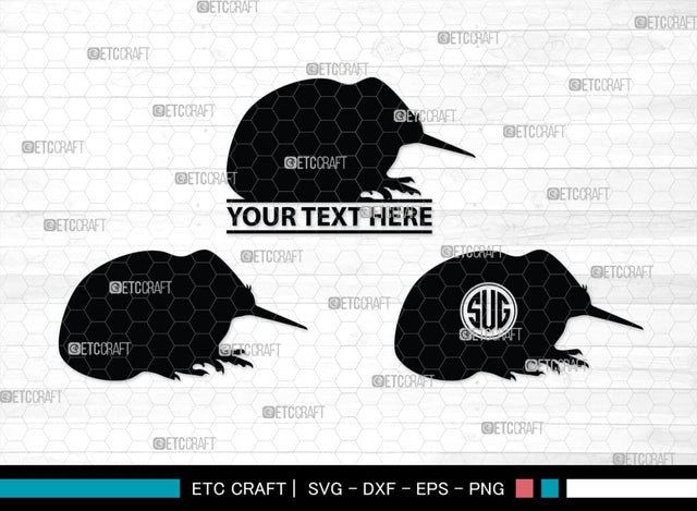 Kiwi Monogram, Kiwi Silhouette, Kiwi SVG, Kiwi Bird Svg, Australia Bird Svg, Kiwi Animal Svg, Animals Svg, SB00286 SVG ETC Craft 