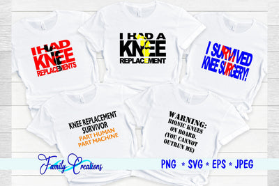 Knee Replacement SVG Family Creations 