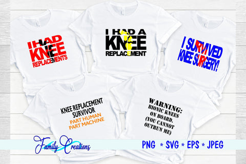 Knee Replacement SVG Family Creations 