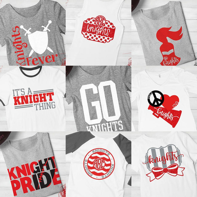 Knights Spirit Bundle SVG Kelly Lollar Designs