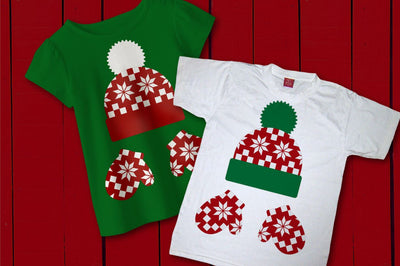 Knit Hat and Mittens SVG Designed by Geeks 