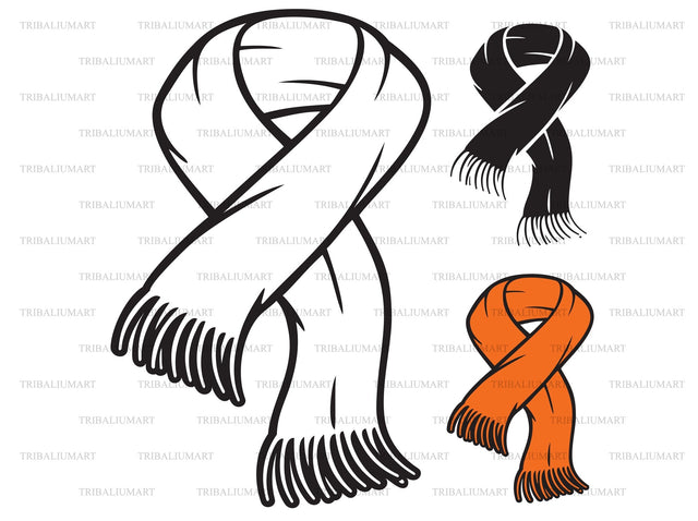 Knitted scarf SVG TribaliumArtSF 
