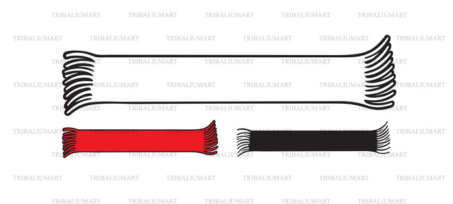 Knitted scarf SVG TribaliumArtSF 