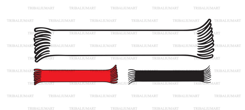 Knitted scarf SVG TribaliumArtSF 